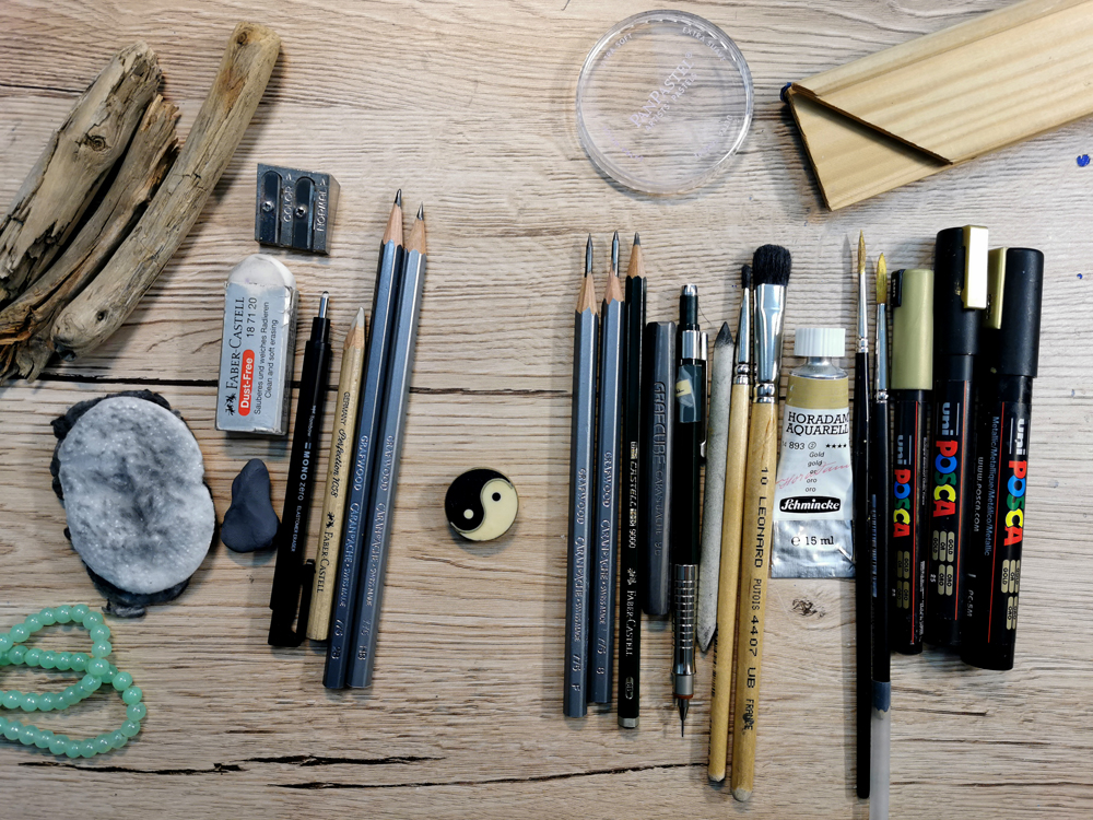 What I use for graphite drawing - Ida Andersen Lang